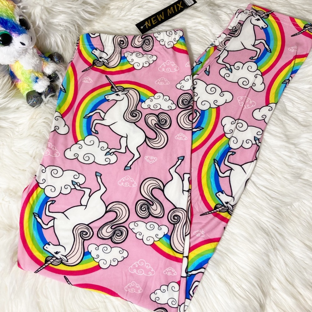 Pink Rainbow 🌈 Unicorn 🦄 Leggings